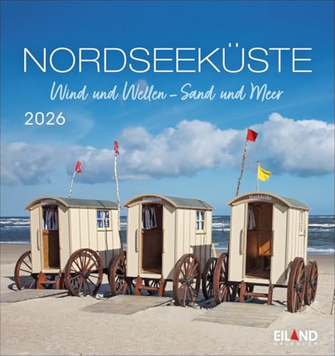 Nordseeküste Postkartenkalender 2026 - Wind und Wellen - Sand und Meer: Fotokalender im Postkartenformat, der die Reiselust entfacht. Schöne ... Kalender 2026. (Postkartenkalender Eiland) von Eiland