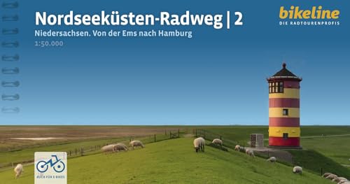 Nordseeküsten-Radweg 2: Niedersachsen - Von der Ems nach Hamburg, 1:50.000, 568 km, GPS-Tracks Download, LiveUpdate von Esterbauer GmbH