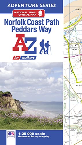 Norfolk Coast Path and Peddars Way National Trail Official Map: with Ordnance Survey mapping (A -Z Adventure Series)