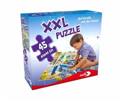 Noris 606031792 - XXL Riesenpuzzle Auf Steife mit der Polizei, 45-teilig, Puzzle von Noris Spiele