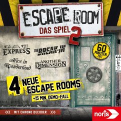 Noris 606101891 - Escape Room 2, Grundbox mit 4 neuen Abenteuern von Noris Spiele