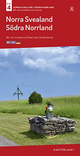 Norra Svealand-Södra Norrland Bil & Turistkarta Nr 4 1:250 000