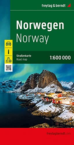 Norwegen, Straßenkarte 1:600.000, freytag & berndt: Wegenkaart Schaal 1 : 600.000 (freytag & berndt Auto + Freizeitkarten) von FREYTAG-BERNDT UND ARTARIA