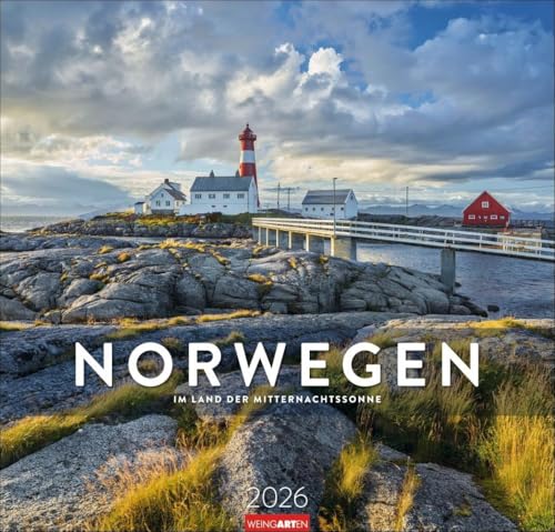 Norwegen Kalender 2026 - Im Land der Mitternachtssonne: Reise-Wandkalender mit 12 atemberaubenden Fotografien im Land der Mitternachtssonne. ... 48 x 46 cm. (Reisekalender Weingarten) von Weingarten