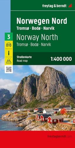 Norwegen Nord, Straßenkarte 1:400.000, freytag & berndt: Tromsø - Bodø - Narvik, mit Autofähren (freytag & berndt Auto + Freizeitkarten) von Freytag-Berndt und ARTARIA