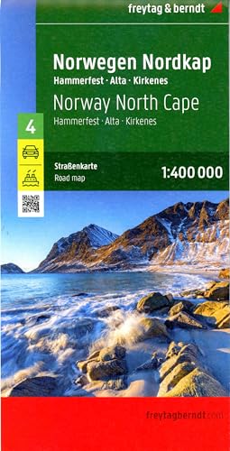 Norwegen Nordkap, Straßenkarte 1:400.000, freytag & berndt: Hammerfest - Alta - Kirkenes, mit Autofähren (freytag & berndt Auto + Freizeitkarten, Band 4) von FREYTAG-BERNDT UND ARTARIA