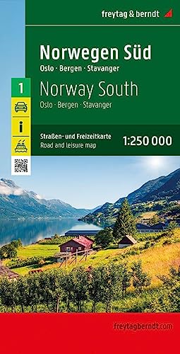 Norwegen Süd, Straßen- und Freizeitkarte 1:250.000, freytag & berndt: Oslo - Bergen - Stavanger (freytag & berndt Auto + Freizeitkarten)