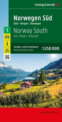 Norwegen Süd, Straßen- und Freizeitkarte 1:250.000, freytag & berndt von Freytag-Berndt u. Artaria