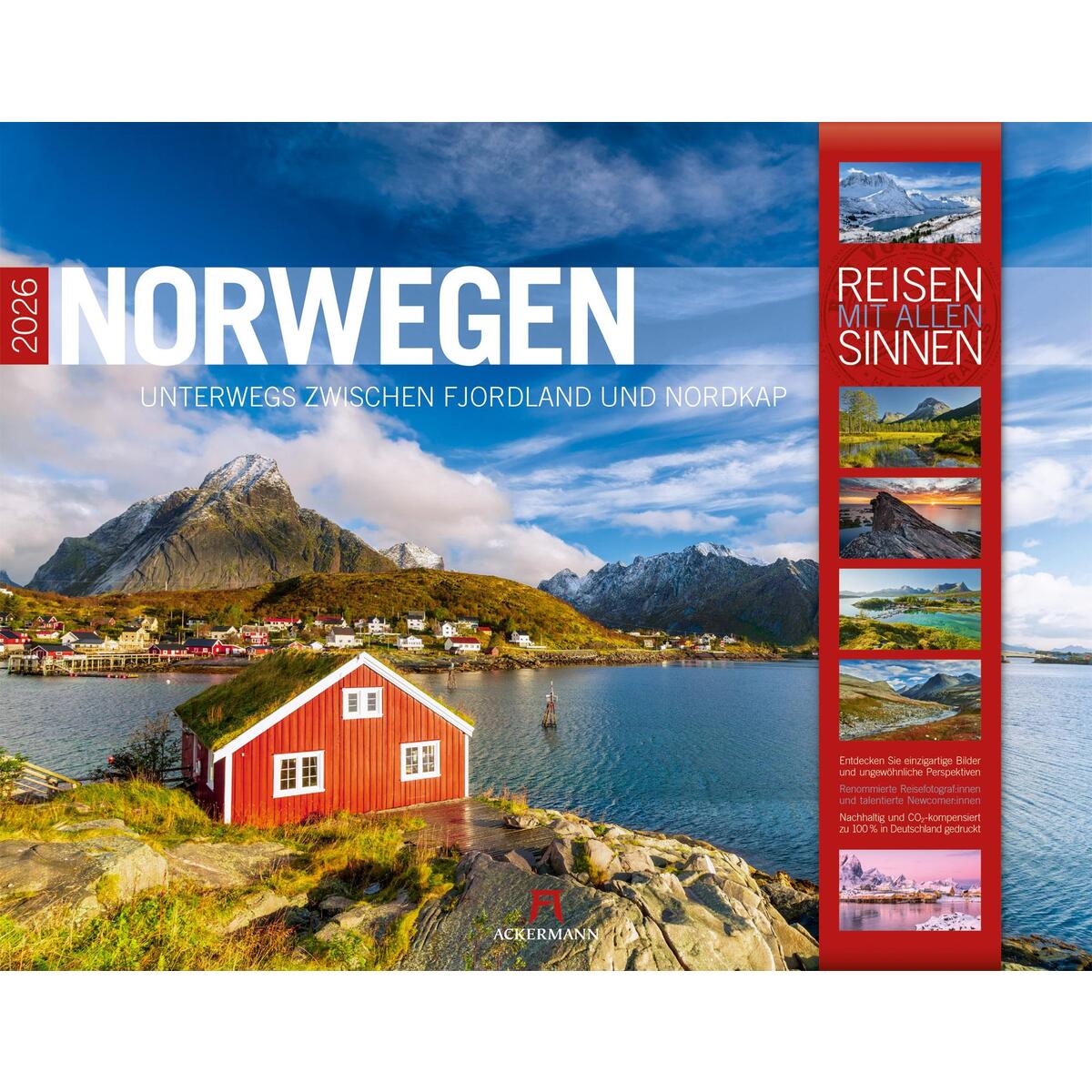 Norwegen - Unterwegs zwischen Fjordland und Nordkapp Kalender 2026 Norwegen - Unterwegs zwischen Fjordland und Nordkapp Kalender 2026 von Ackermann Kunstverlag