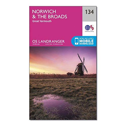 Norwich & The Broads: Great Yarmouth (OS Landranger Map, Band 134)