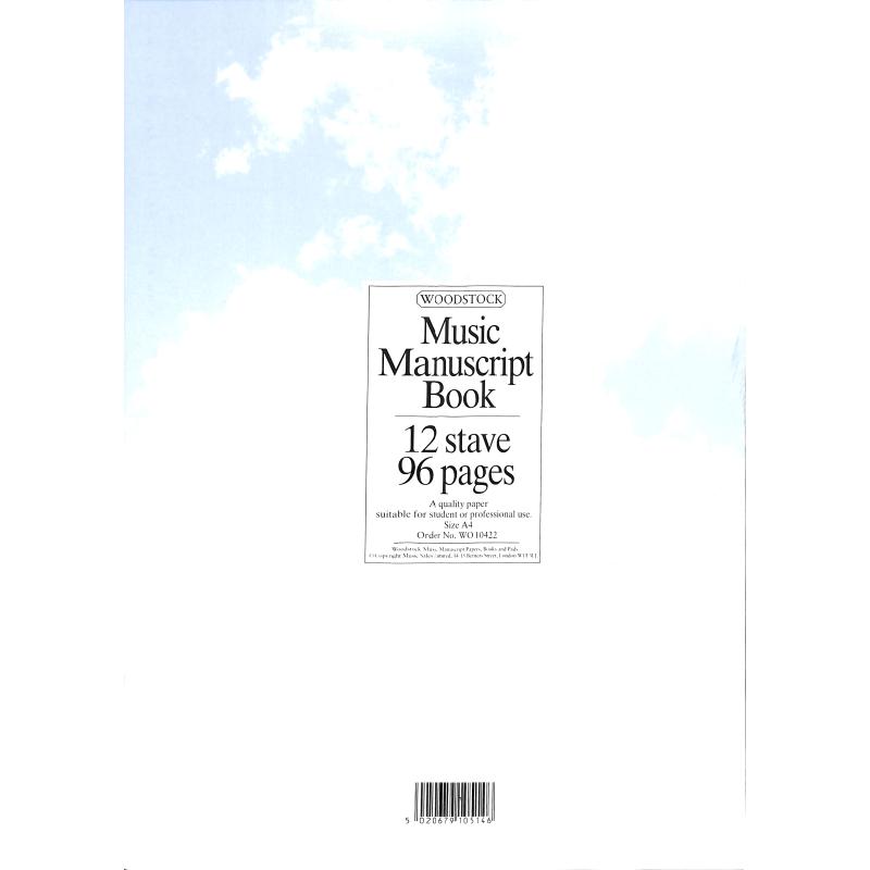 Notenblock Collegeblock A4 100 Seiten | Notenblock Notenblock Collegeblock A4 100 Seiten | Notenblock