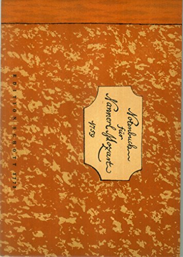 Notenbuch für Nannerl: Klavier.