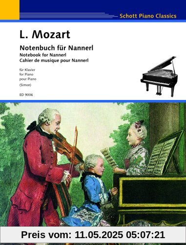 Notenbuch für Nannerl: Klavier. (Schott Piano Classics)