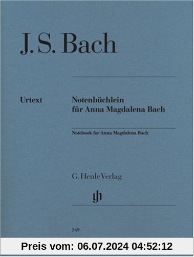 Notenbüchlein für Anna Magdalena Bach 1725. Klavier