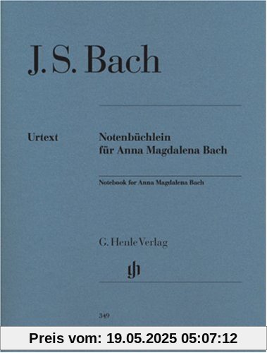 Notenbüchlein für Anna Magdalena Bach 1725. Klavier