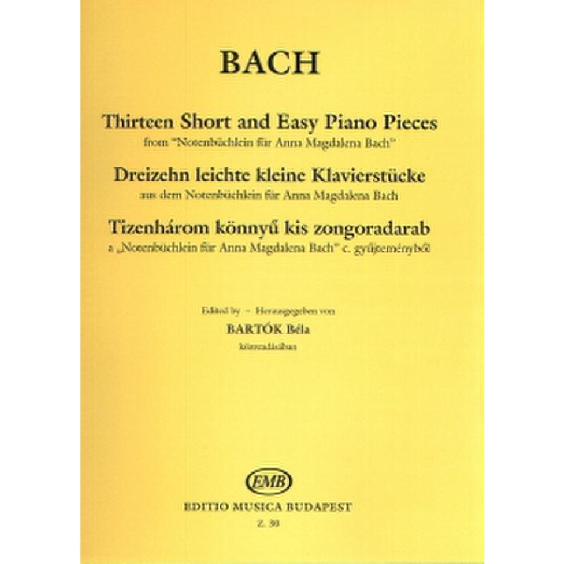 Notenbüchlein für Anna Magdalena Bach Notenbüchlein für Anna Magdalena Bach