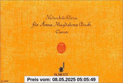 Notenbüchlein für Anna Magdalena Bach: Die leichtesten Stücke. Klavier.