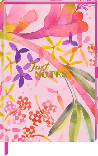 Notizbuch DIN A5 – Just Notes (PINK): Kreuzraster: Notizbuch | A5 | Kreuzraster | 176 S. | hochwertige Ausstattung | Farbschnitt | Für die Uni, Arbeit, oder Zuhause von Coppenrath Verlag GmbH & Co. KG