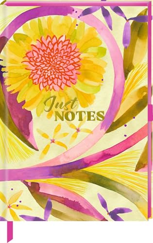 Notizbuch DIN A5 – Just Notes (YELLOW): Punktraster: Notizbuch | A5 | Punkteraster | 176 S. | hochwertige Ausstattung | Farbschnitt | Für die Uni, Arbeit, oder Zuhause von Coppenrath Verlag GmbH & Co. KG