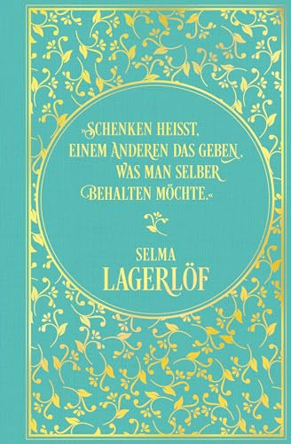 Notizbuch Selma Lagerlöf: Leinen mit Goldprägung, unliniert, Lesebändchen, pistazie, 14,0 x 21,5 cm von Nikol