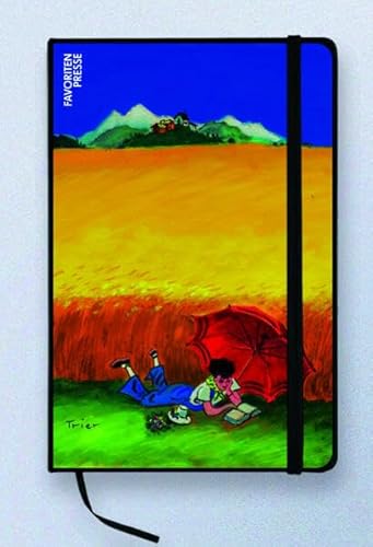Notizbuch Walter Trier: Lesende im Kornfeld A5 (Notizbücher: Eintragebücher liniert) von Favoritenpresse GmbH