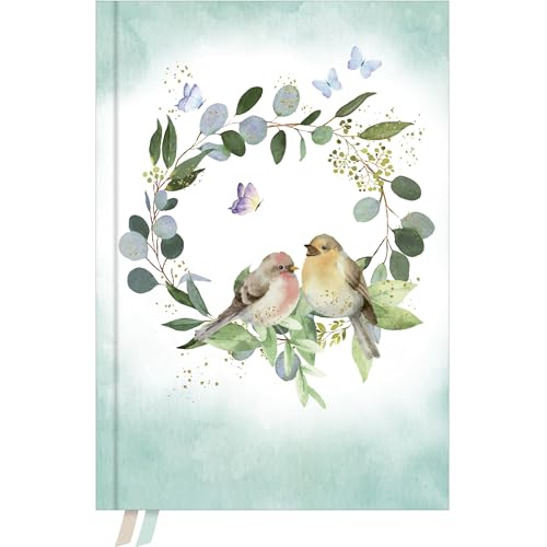 Notizbuch Wonderful: Notizbuch, Bullet Journal mit Folienveredelung, 2 Lesebändchen, vegan, TO-do`s A5, dotted, 200 Seiten - SchreibLiebe