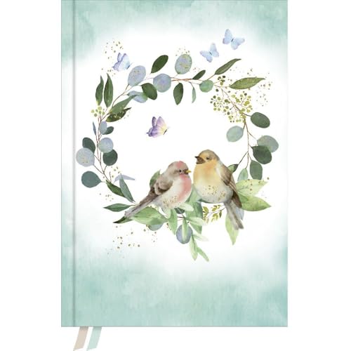 Notizbuch Wonderful: Notizbuch, Bullet Journal mit Folienveredelung, 2 Lesebändchen, vegan, TO-do`s A5, dotted, 200 Seiten - SchreibLiebe