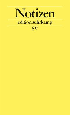 Notizbuch edition suhrkamp gelb von Suhrkamp