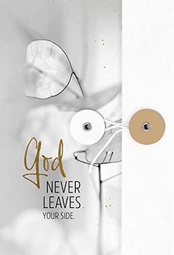 Notizbuch mit Knopf - God never leaves your side (Grace & Hope) von SCM COLLECTION