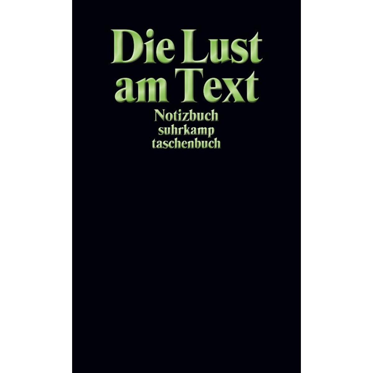 Notizbuch suhrkamp taschenbuch. Die Lust am Text von Suhrkamp Verlag