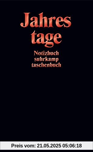 Notizbuch suhrkamp taschenbuch: Jahrestage