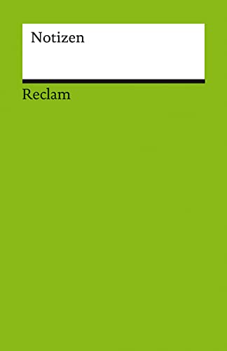 Notizen: Das kleine Reclam-Notizbuch blanko von Reclam, Philipp, jun. GmbH, Verlag
