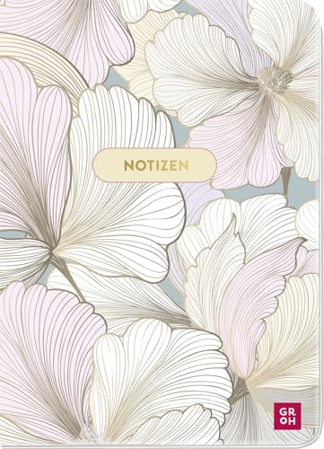 Notizheft Blütenzauber Goldene Blüten: Notizbuch im DIN A6-Format mit 48 Seiten, Punkteraster und einem flexiblem Einband mit edlem Gold- und Strukturfinish sowie runden Ecken Notizheft Blütenzauber Goldene Blüten: Notizbuch im DIN A6-Format mit 48 Seiten, Punkteraster und einem flexiblem Einband mit edlem Gold- und Strukturfinish sowie runden Ecken