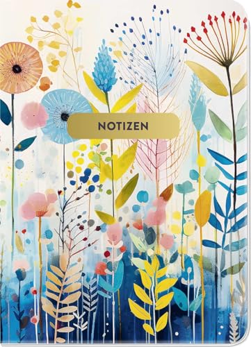 Notizheft Blumenglück Blumenwiese: Notizbuch, DIN A6, 48 Seiten, Punkteraster, flexibler Einband, edles Gold- und Strukturfinish. Perfekt als Bullet Journal, Tagebuch, Schulheft Notizheft Blumenglück Blumenwiese: Notizbuch, DIN A6, 48 Seiten, Punkteraster, flexibler Einband, edles Gold- und Strukturfinish. Perfekt als Bullet Journal, Tagebuch, Schulheft von Groh