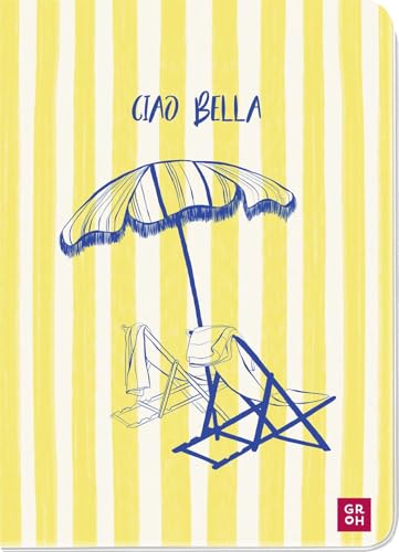 Notizheft Sonne Ciao Bella: Notizbuch im DIN A6-Format mit 48 Seiten, Punkteraster und einem flexiblen Einband mit edlem Strukturfinish sowie runden Ecken Notizheft Sonne Ciao Bella: Notizbuch im DIN A6-Format mit 48 Seiten, Punkteraster und einem flexiblen Einband mit edlem Strukturfinish sowie runden Ecken von Groh