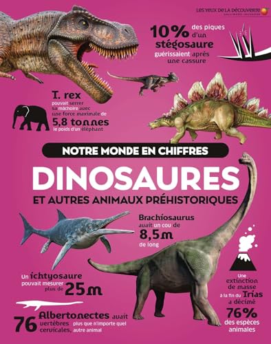 Notre monde en chiffres: Dinosaures et autres animaux préhistoriques von GALLIMARD JEUNE