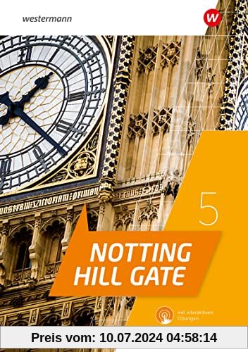 Notting Hill Gate - Ausgabe 2022: Workbook 5 mit Audios und interaktiven Übungen