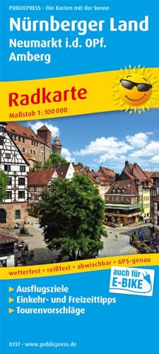 Nürnberger Land - Neumarkt i.d.OPf, Amberg: Radkarte mit Ausflugszielen, Einkehr- & Freizeittipps, wetterfest, reissfest, abwischbar, GPS-genau. 1:100000 (Radkarte: RK)