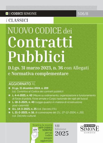 Nuovo codice dei contratti pubblici. Nuova ediz. Con app (Codici. Collana legislativa) von Edizioni Giuridiche Simone