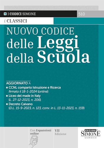 Nuovo codice delle leggi della scuola. Con espansione online von Edizioni Giuridiche Simone