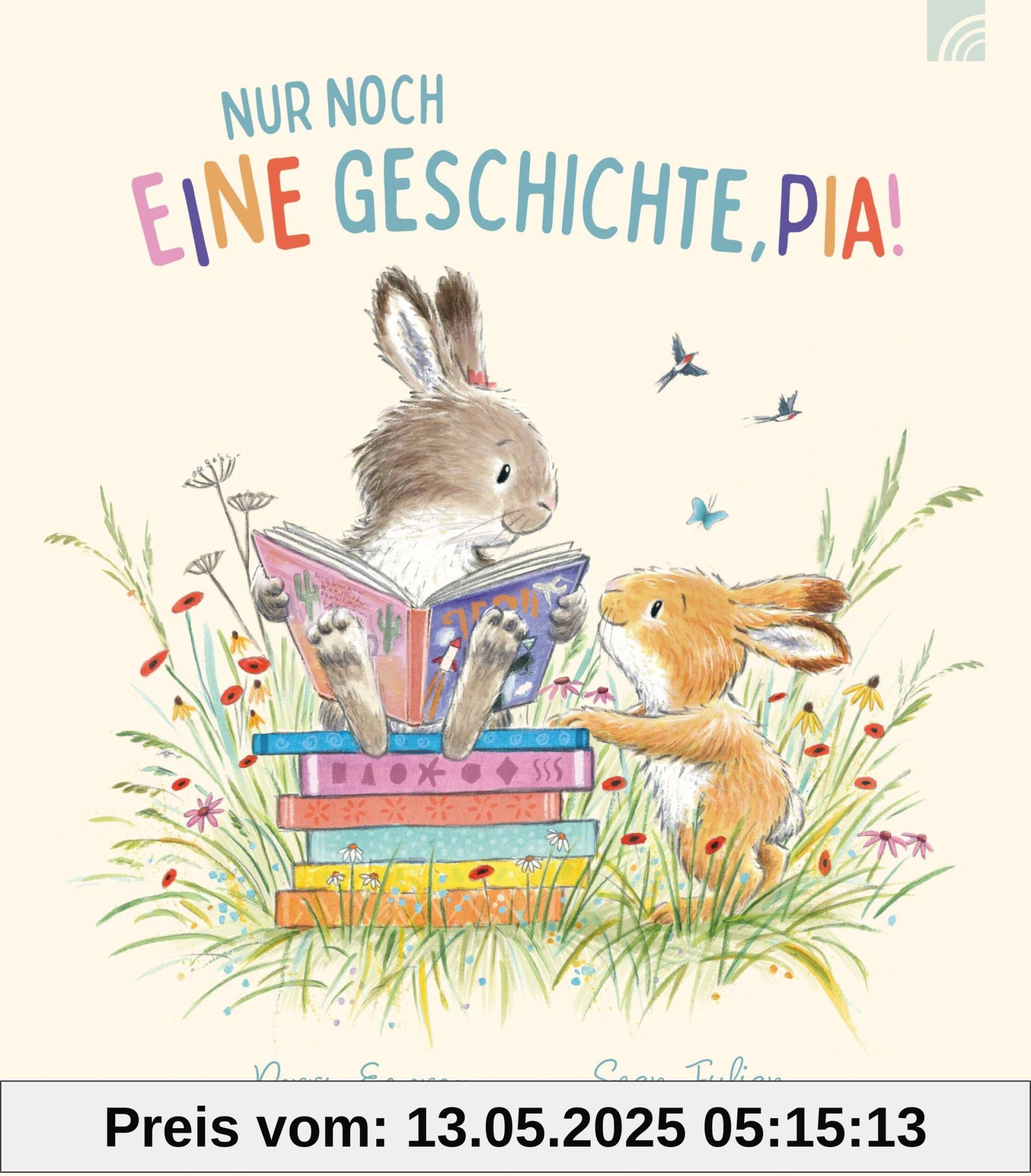 Nur noch eine Geschichte, Pia!: Ein wunderschönes Bilderbuch ab 4 Jahren über zwei Häschen, die erleben, wie spannend und abenteuerlich es ist, ... und voller Fantasie neue Welten zu entdecken. Nur noch eine Geschichte, Pia!: Ein wunderschönes Bilderbuch ab 4 Jahren über zwei Häschen, die erleben, wie spannend und abenteuerlich es ist, ... und voller Fantasie neue Welten zu entdecken.
