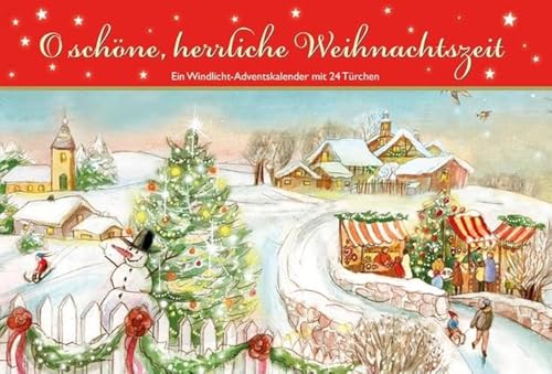 O schöne, herrliche Weihnachtszeit. Ein Windlicht-Adventskalender mit 24 Türchen (Adventskalender für Erwachsene: Windlicht mit 24 Türchen, Band 11) von Kaufmann Ernst Vlg GmbH