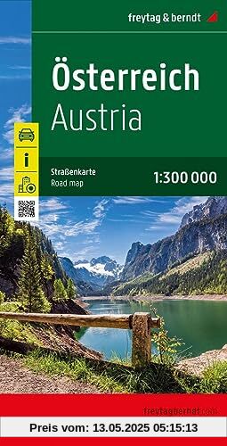 Österreich, Straßenkarte 1:300.000, freytag & berndt (freytag & berndt Auto + Freizeitkarten)
