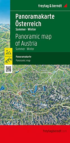 Österreich Panoramakarte, Sommer / Winter, freytag & berndt: Vorderseite Sommer, Rückseite Winter (freytag & berndt Auto + Freizeitkarten) von FREYTAG-BERNDT UND ARTARIA