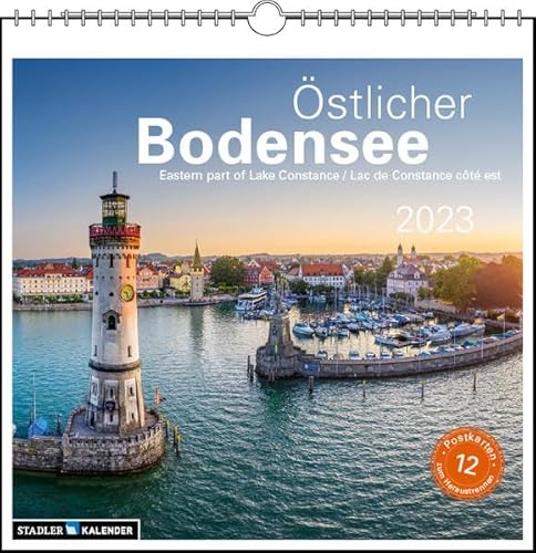 Östlicher Bodensee 2023: Postkarten-Tischkalender von Stadler Kalenderverlag