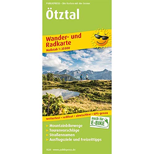 Ötztal: Wander- und Radkarte mit Ausflugszielen & Freizeittipps, wetterfest, reißfest, abwischbar, GPS-genau. 1:35000 (Wander- und Radkarte: WuRK)