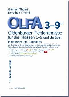 OLFA 3-9: Oldenburger Fehleranalyse für die Klassen 3-9 von isb Institut für sprachliche Bildung