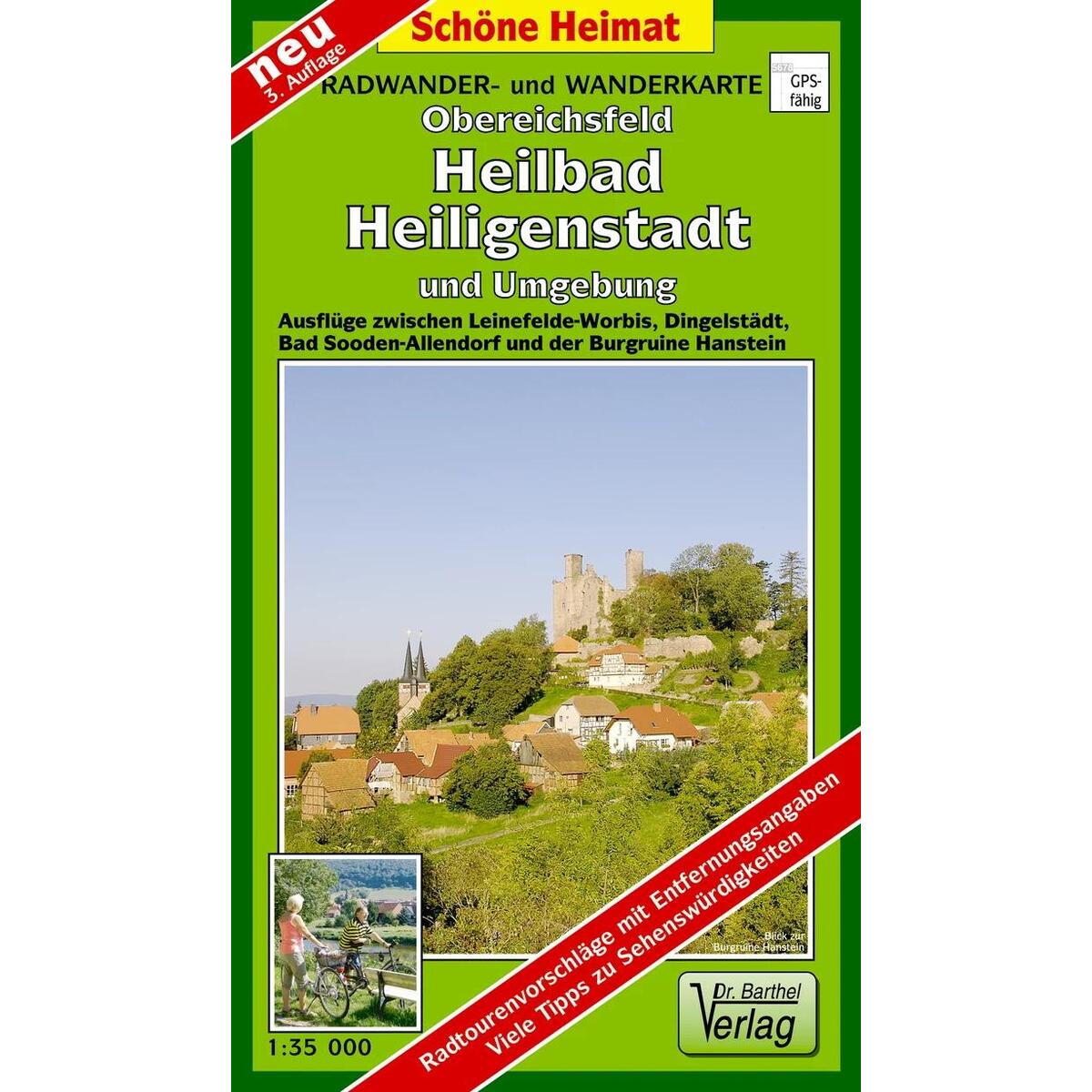 Obereichsfeld, Heilbad Heiligenstadt und Umgebung 1 : 35 000. Radwander- und Wan... Obereichsfeld, Heilbad Heiligenstadt und Umgebung 1 : 35 000. Radwander- und Wan... von Barthel Dr.