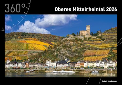Oberes Mittelrheintal Premiumkalender 2026 (360° Premiumkalender 2026: Format 50 x 35 cm) von 360° medien