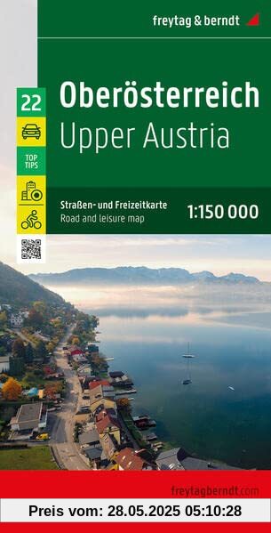Oberösterreich, Straßen- und Freizeitkarte 1:150.000, freytag & berndt: Top 10 Tips, mit Radrouten (freytag & berndt Auto + Freizeitkarten)
